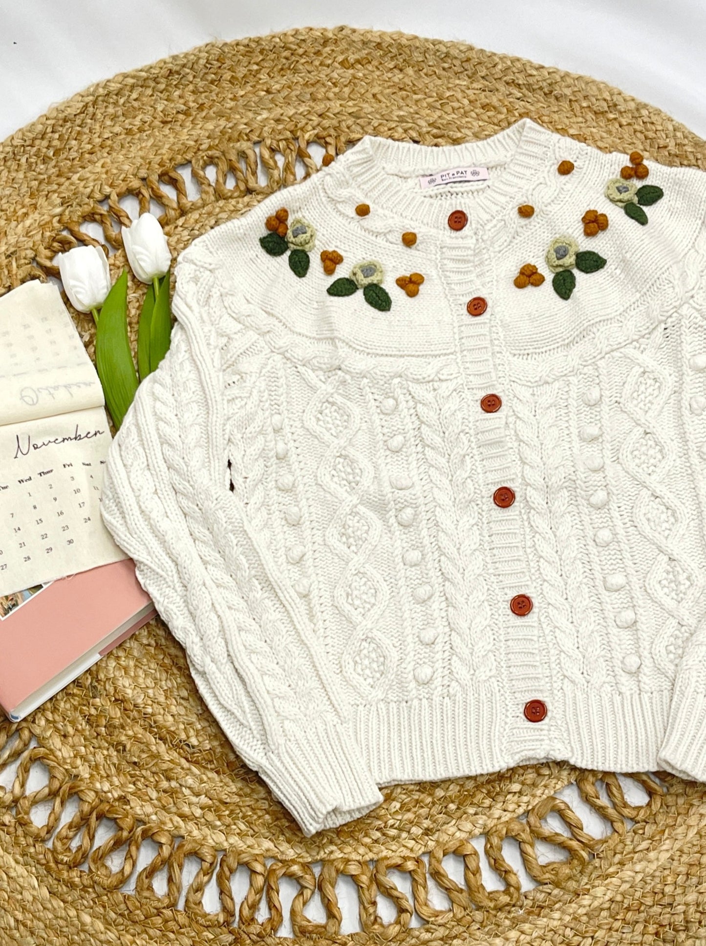 Secret Forest Crochet Floral Cardigan