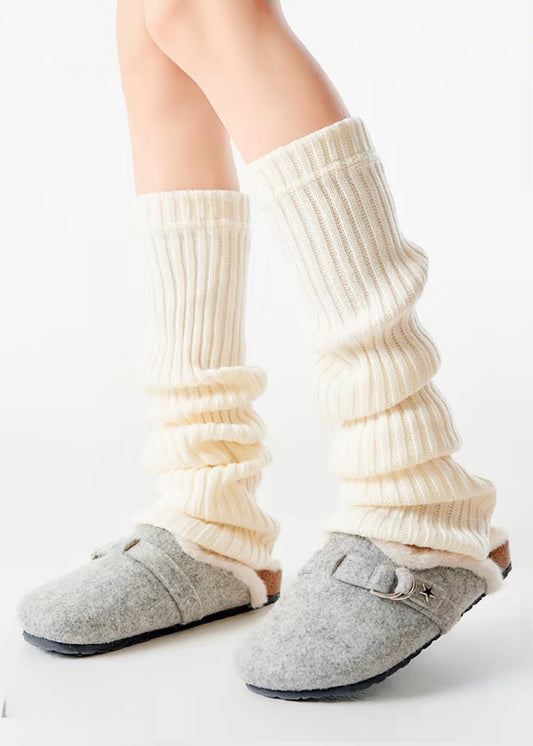 Cream Knit Cozy Leg Warmers
