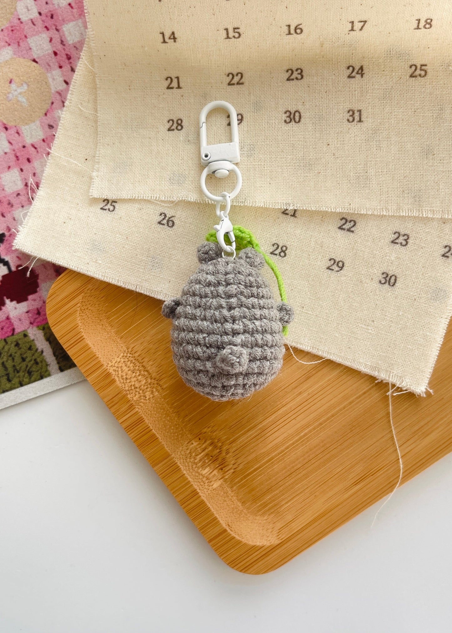 Pit a Pat Crochet Mini Totoro Gummy Keychain