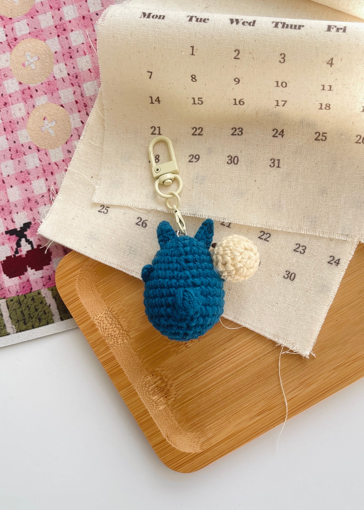 Pit a Pat Crochet Mini Chu Totoro Gummy Keychain