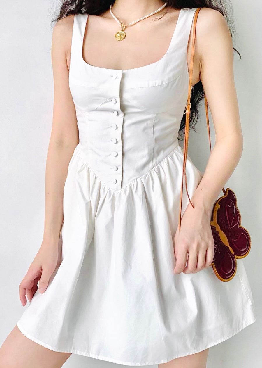 Square Neck Mini Dress