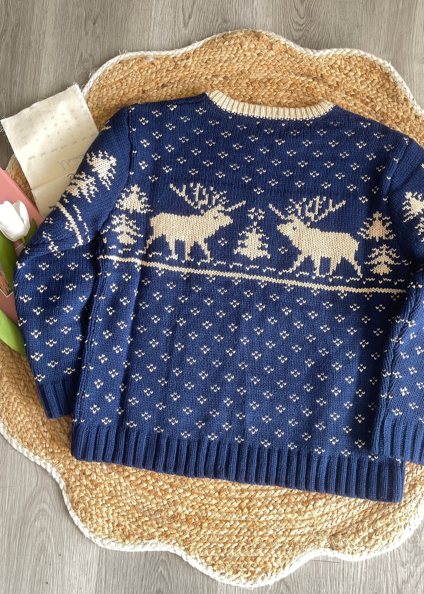 Forest Deer Pullover Oversized Sweater