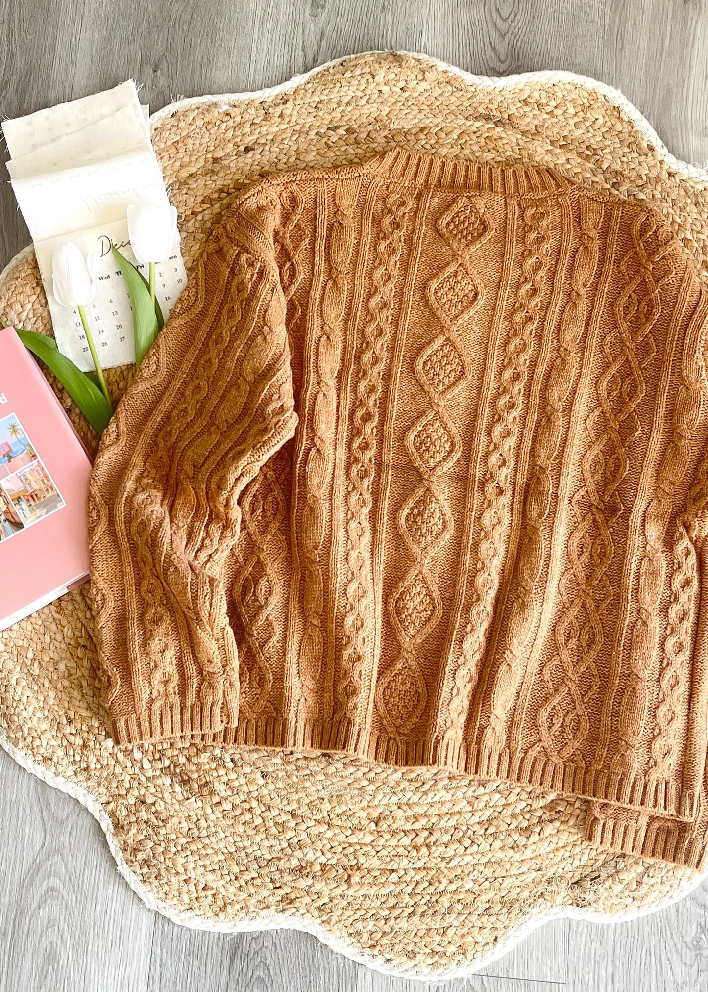 Tulip Fairy Crochet Flower Oversized Cardigan