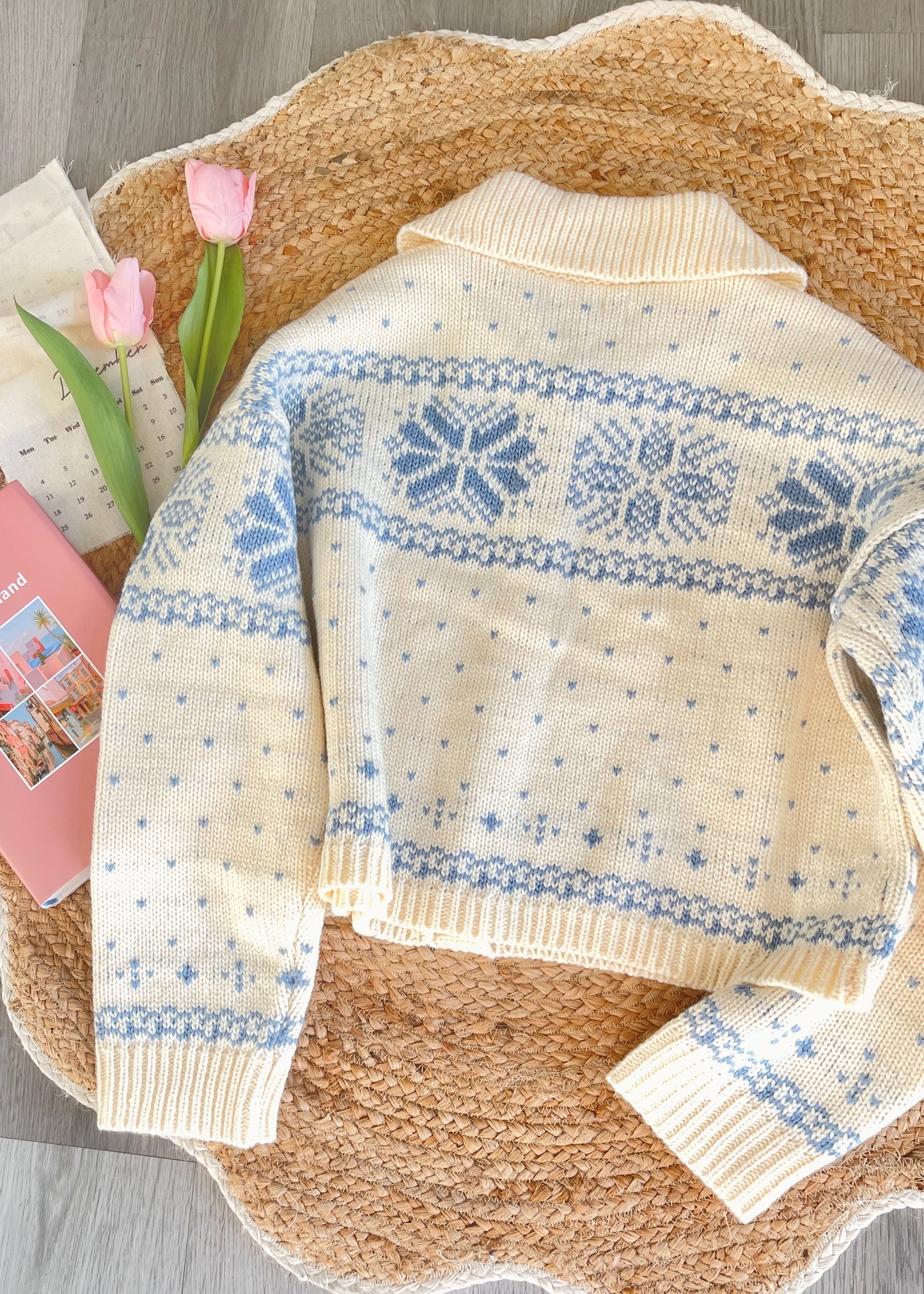 Snowfall Peter Pan Collar Knit Cardigan