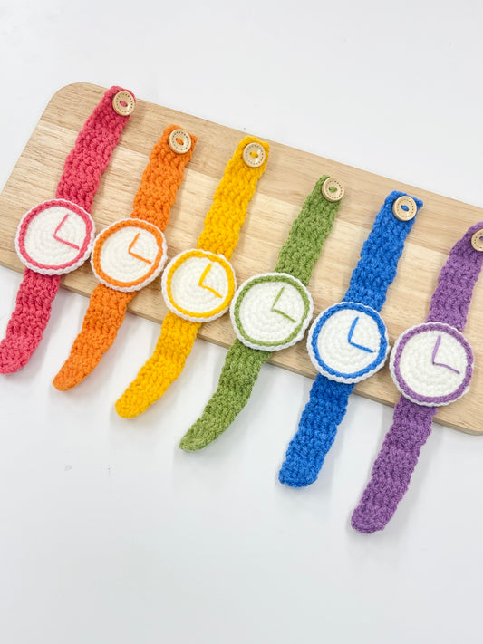 Pit a Pat Serious Colorful Crochet Watch