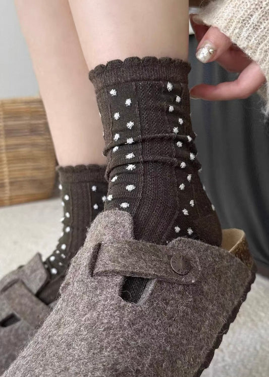Cottage Cotton Polkadot Socks
