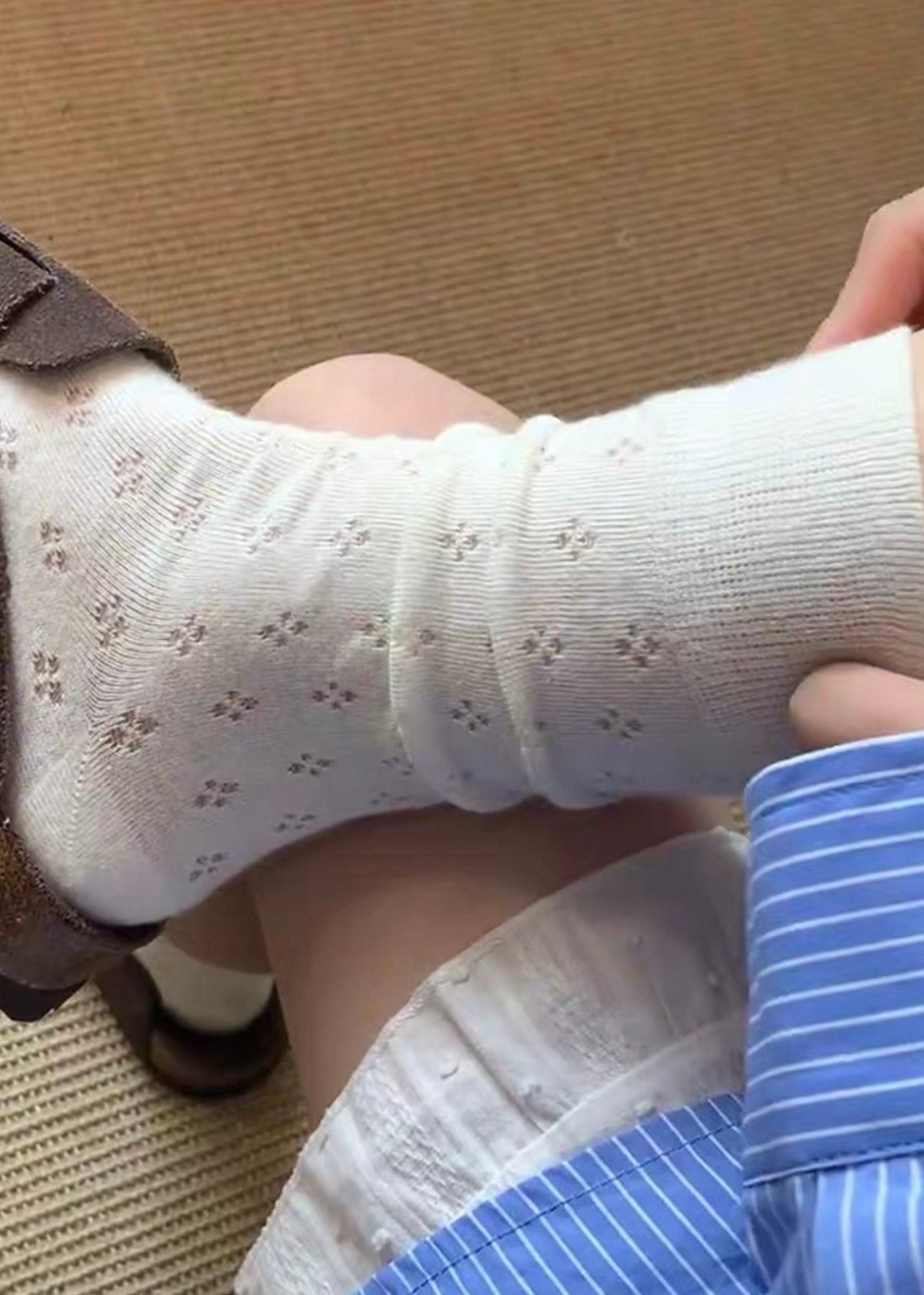 Cottage Cotton Floral Socks