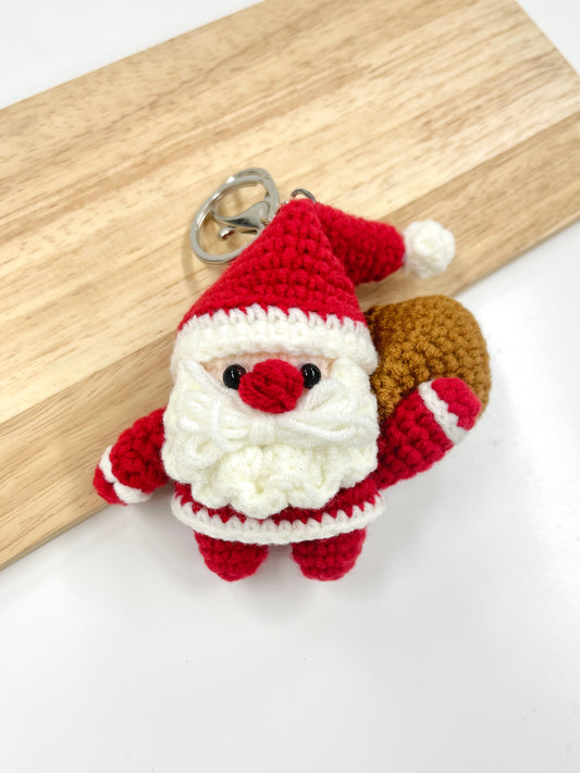 Pit a Pat Handmade Santa Claus Keychain