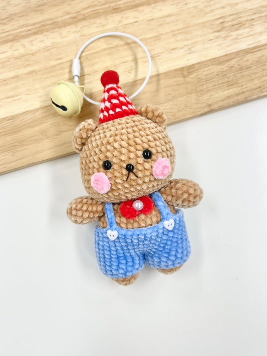 Pit a Pat Handmade Celebrate Bear Keychain