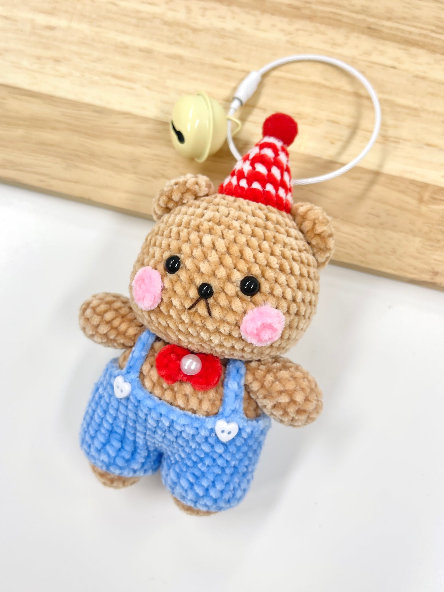 Pit a Pat Handmade Celebrate Bear Keychain