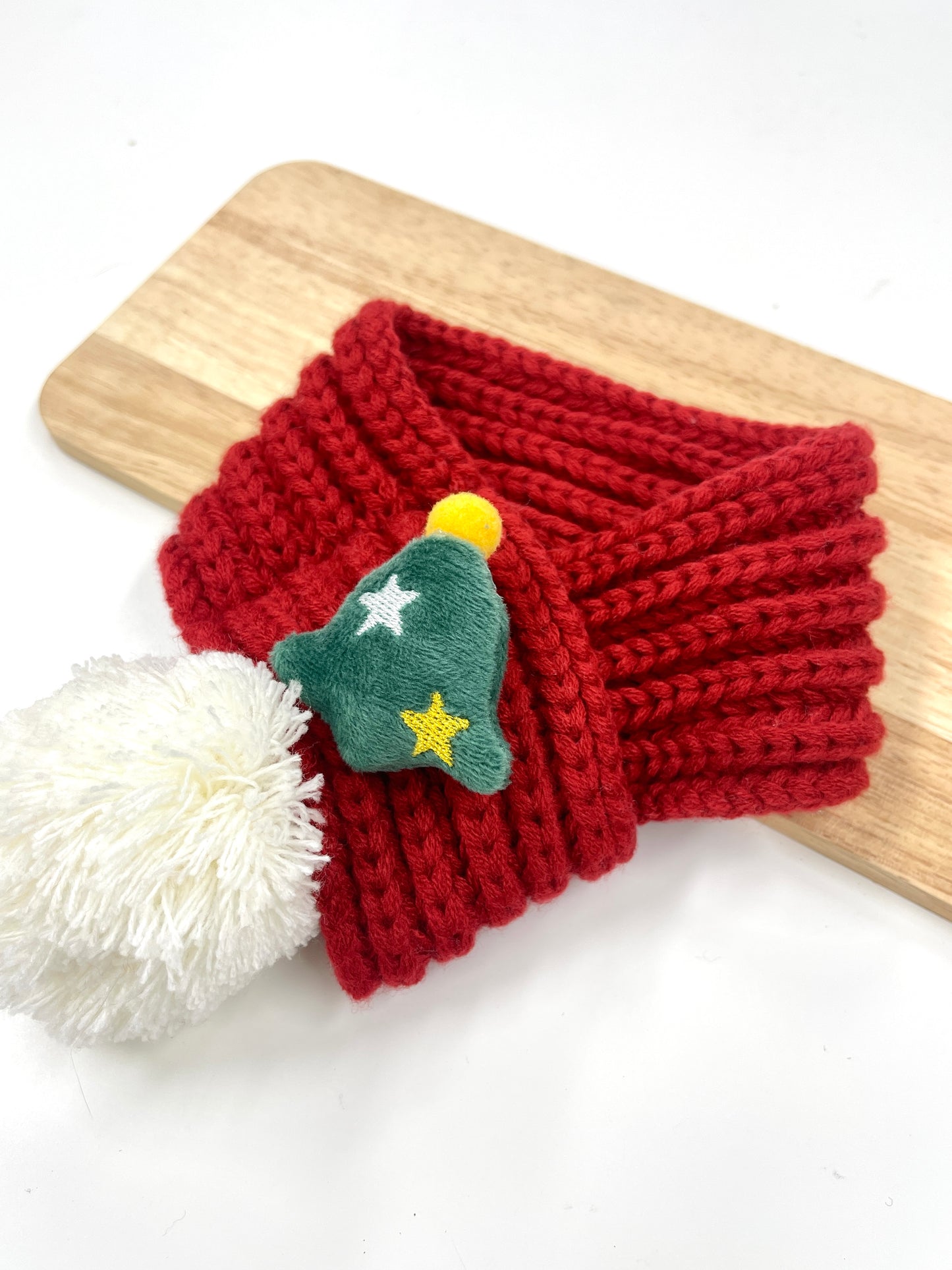Pit a Pat Handmade Christmas Scarf for Pet