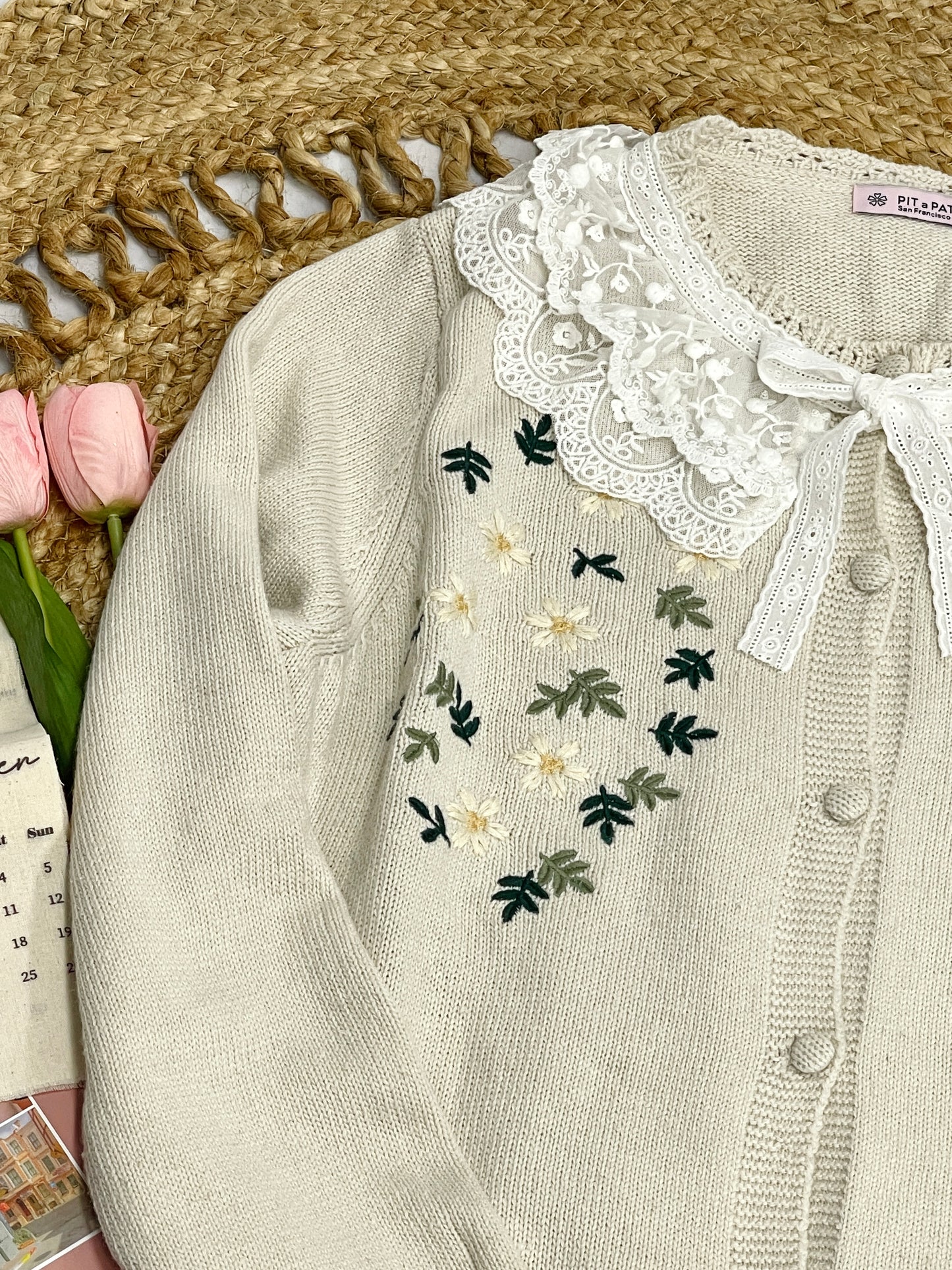 Dreaming Romance Crochet Floral Cardigan