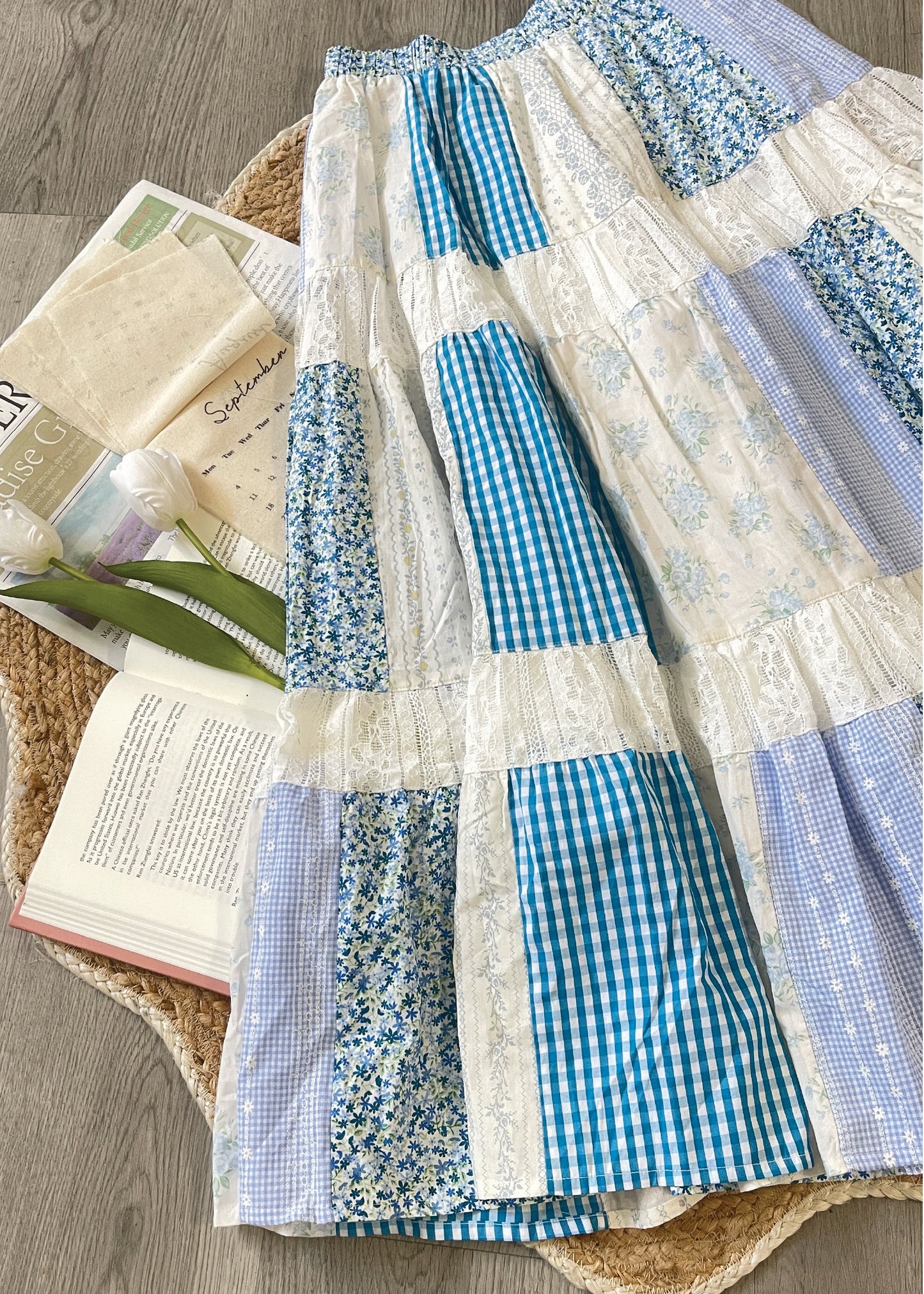 Pit a Pat Women’s Patchwork Maxi Skirt