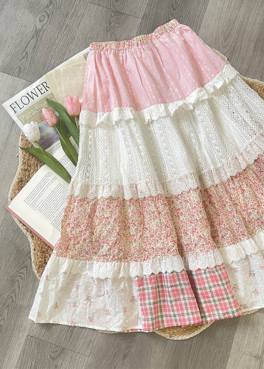 Pit a Pat Women’s Patchwork Maxi Skirt