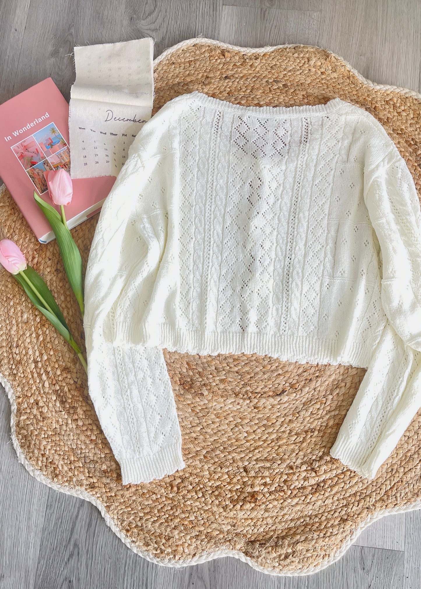 Three Tie-Front Crochet Cardigan