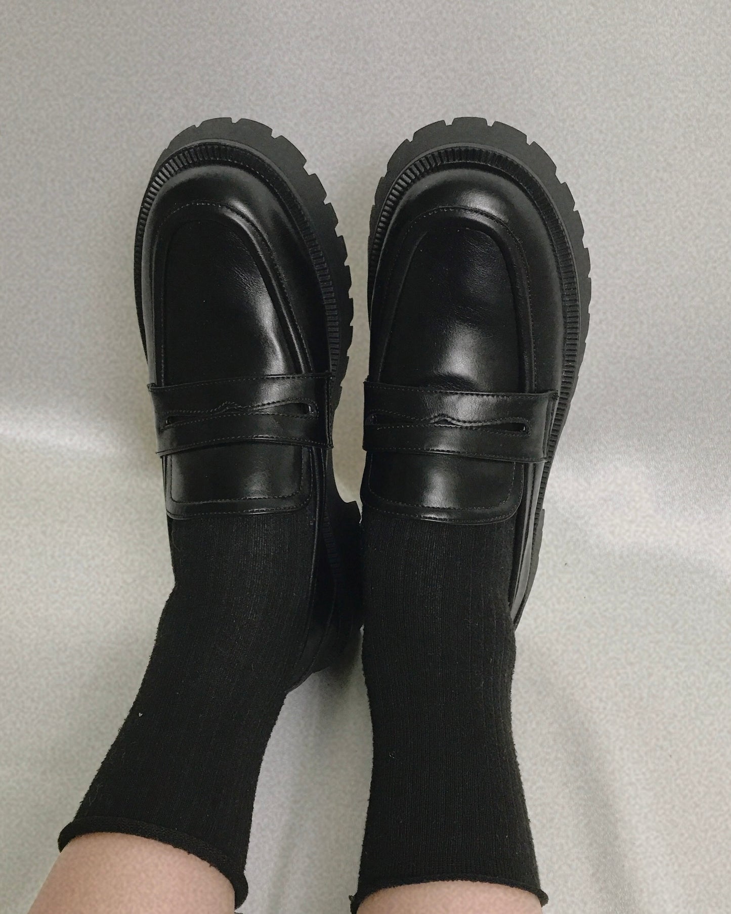 Pit a Pat Vintage Black Classic Loafer
