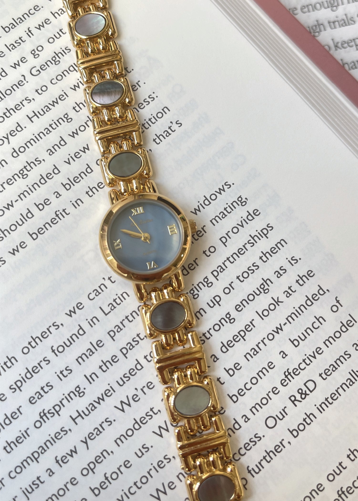 Pit a Pat Gold Rhinestone Bracelet Watch