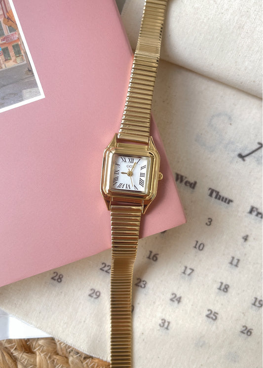 Pit a Pat Classic Gold Stainless Steel Watch