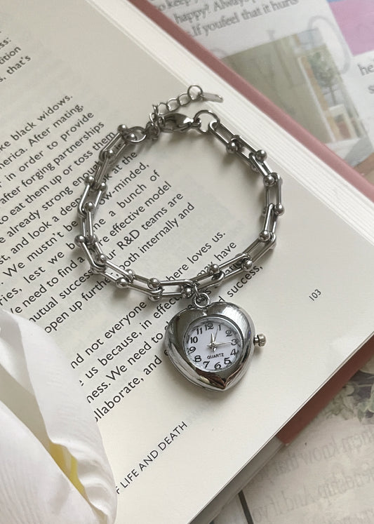 Pit a Pat Sliver Heart Watch Bracelet