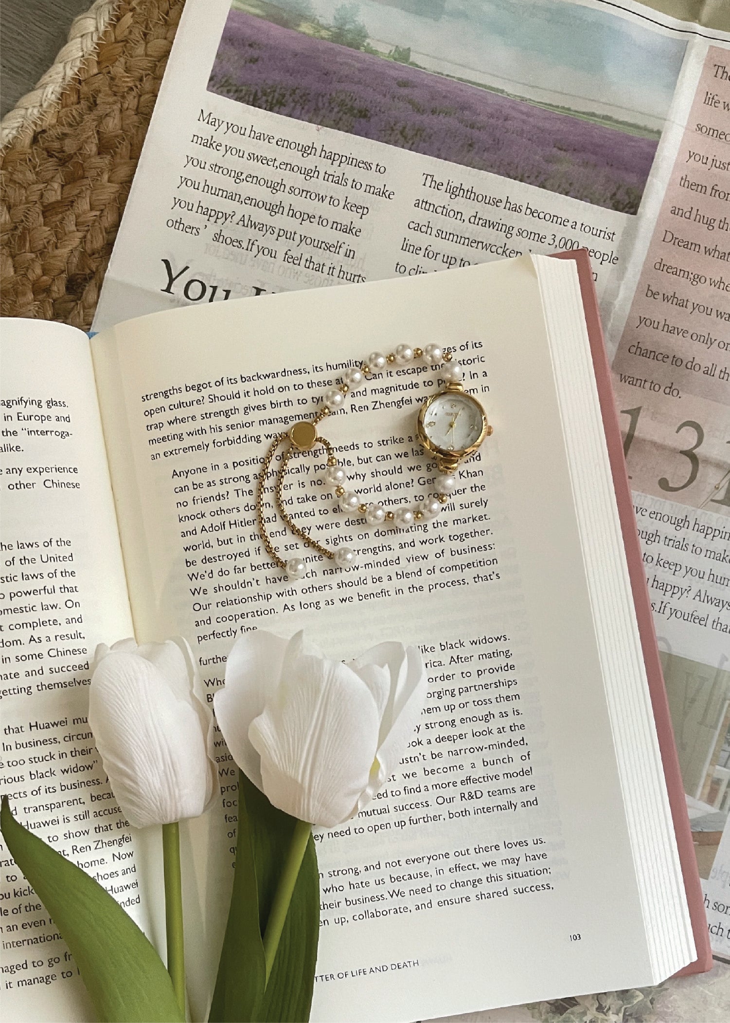 Pit a Pat Gold Pearl Watch Bracelet