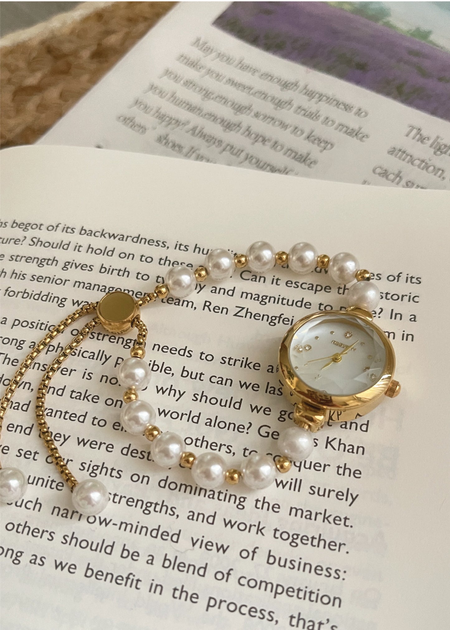 Pit a Pat Gold Pearl Watch Bracelet