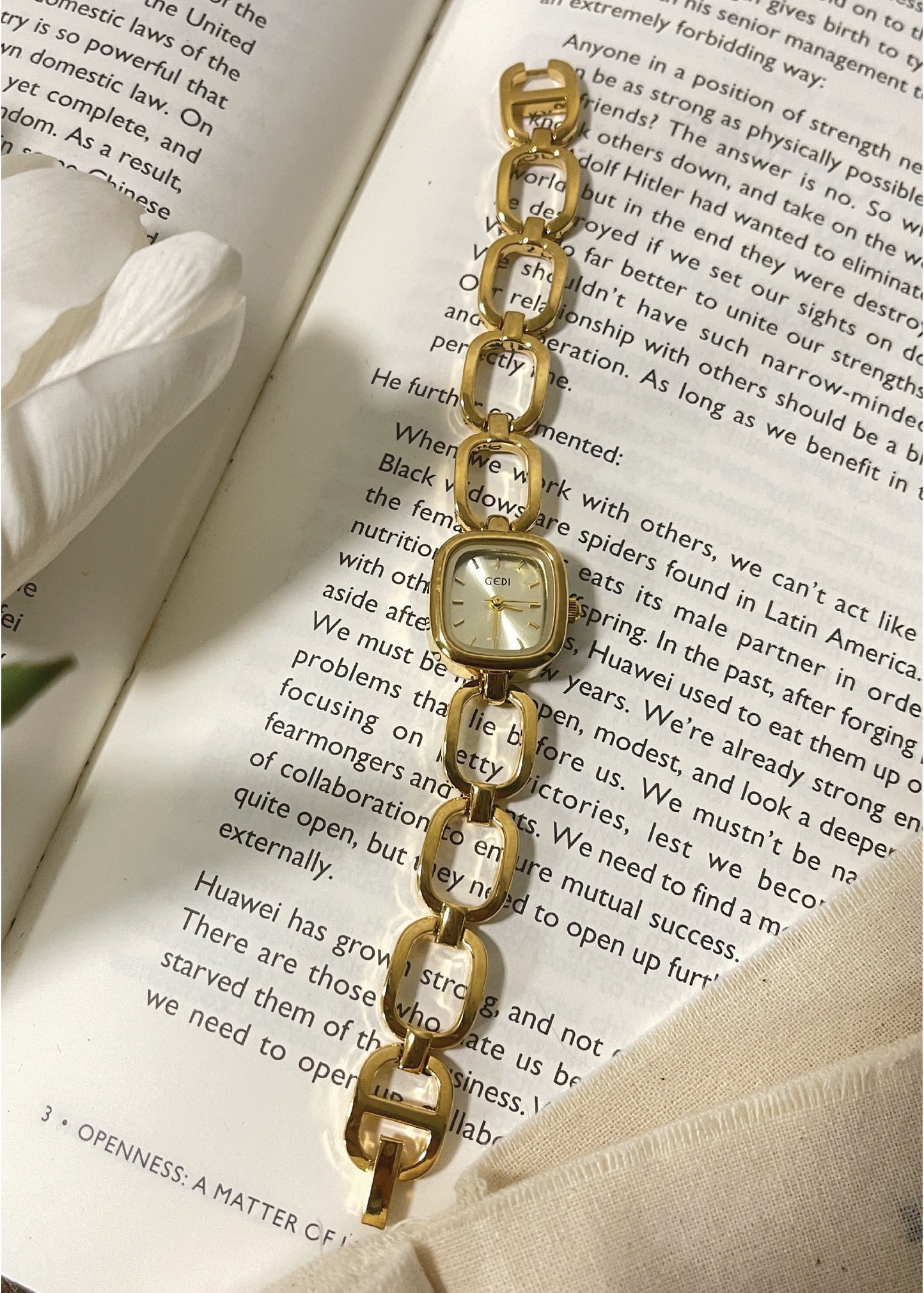 Pit a Pat Gold Bracelet Square Watch