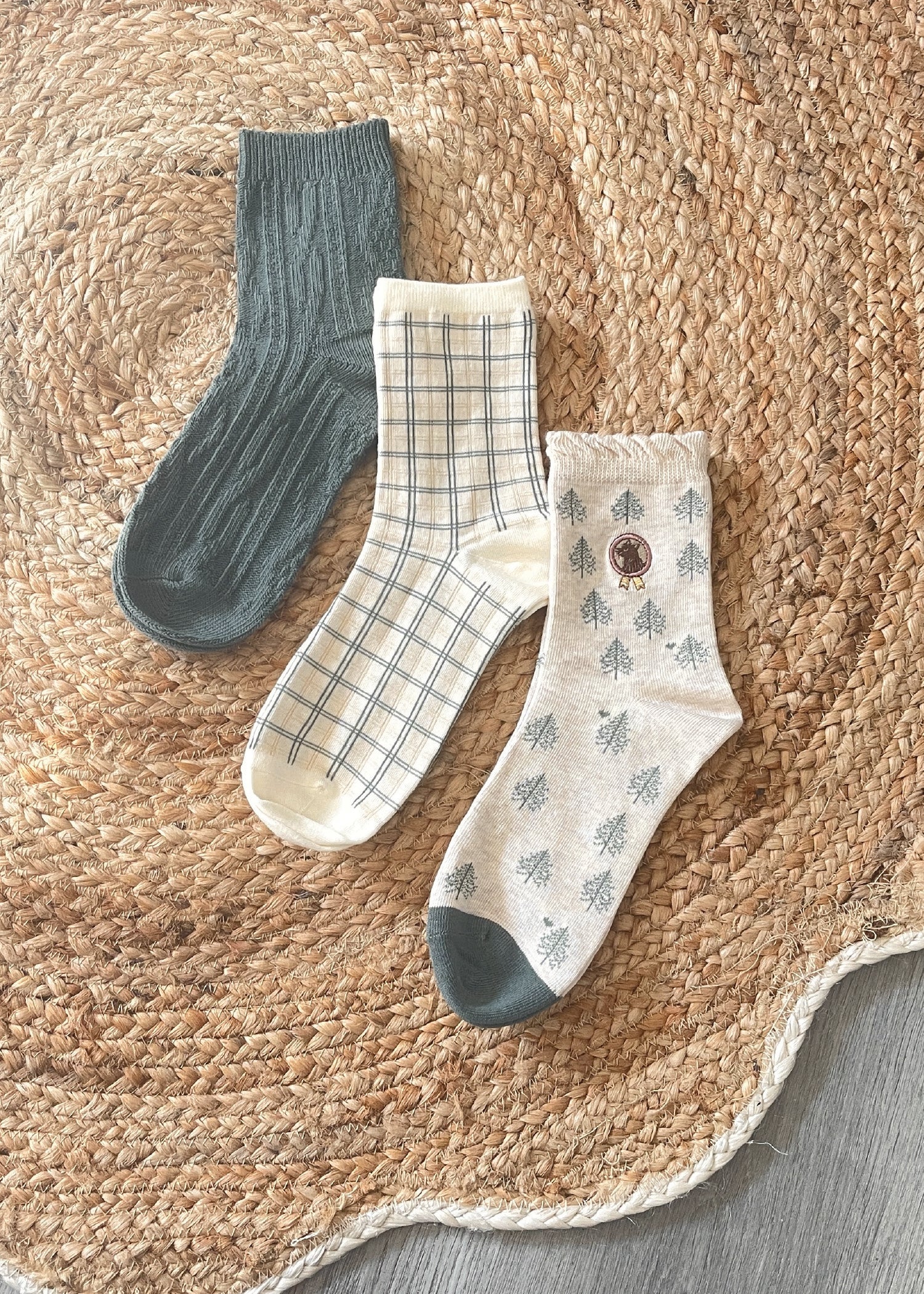 Pit a Pat 3-Pair Cottage Socks Set