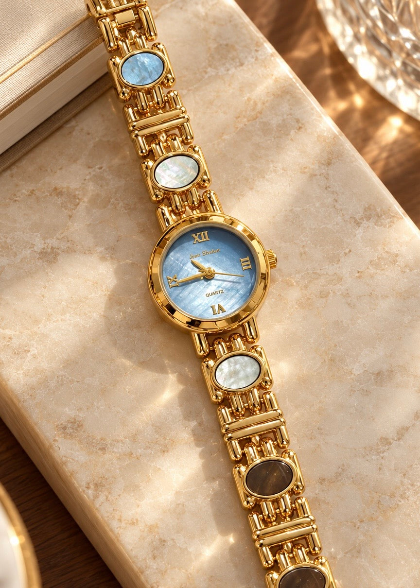 Pit a Pat Gold Rhinestone Bracelet Watch
