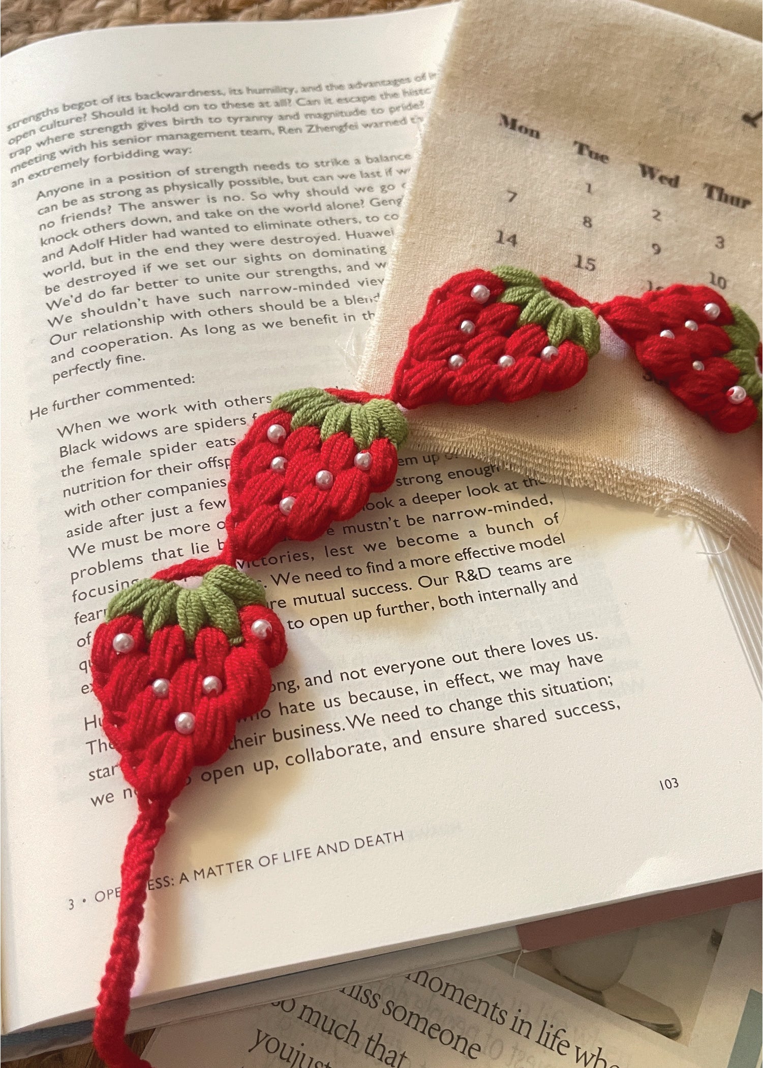 Pit a Pat Crochet Strawberry Headband