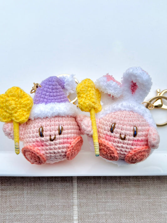 Handmade Kirby Keychain