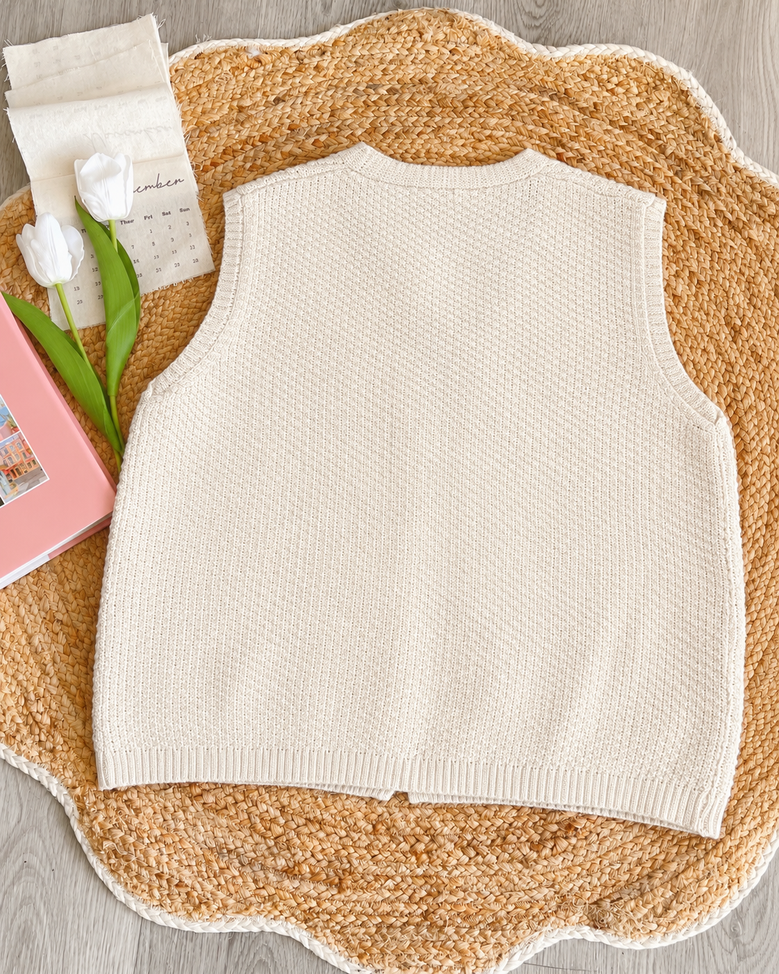 Pit a Pat Countryside Memories Patchwork Knit Vest – Vintage Cottagecore Sweater Vest