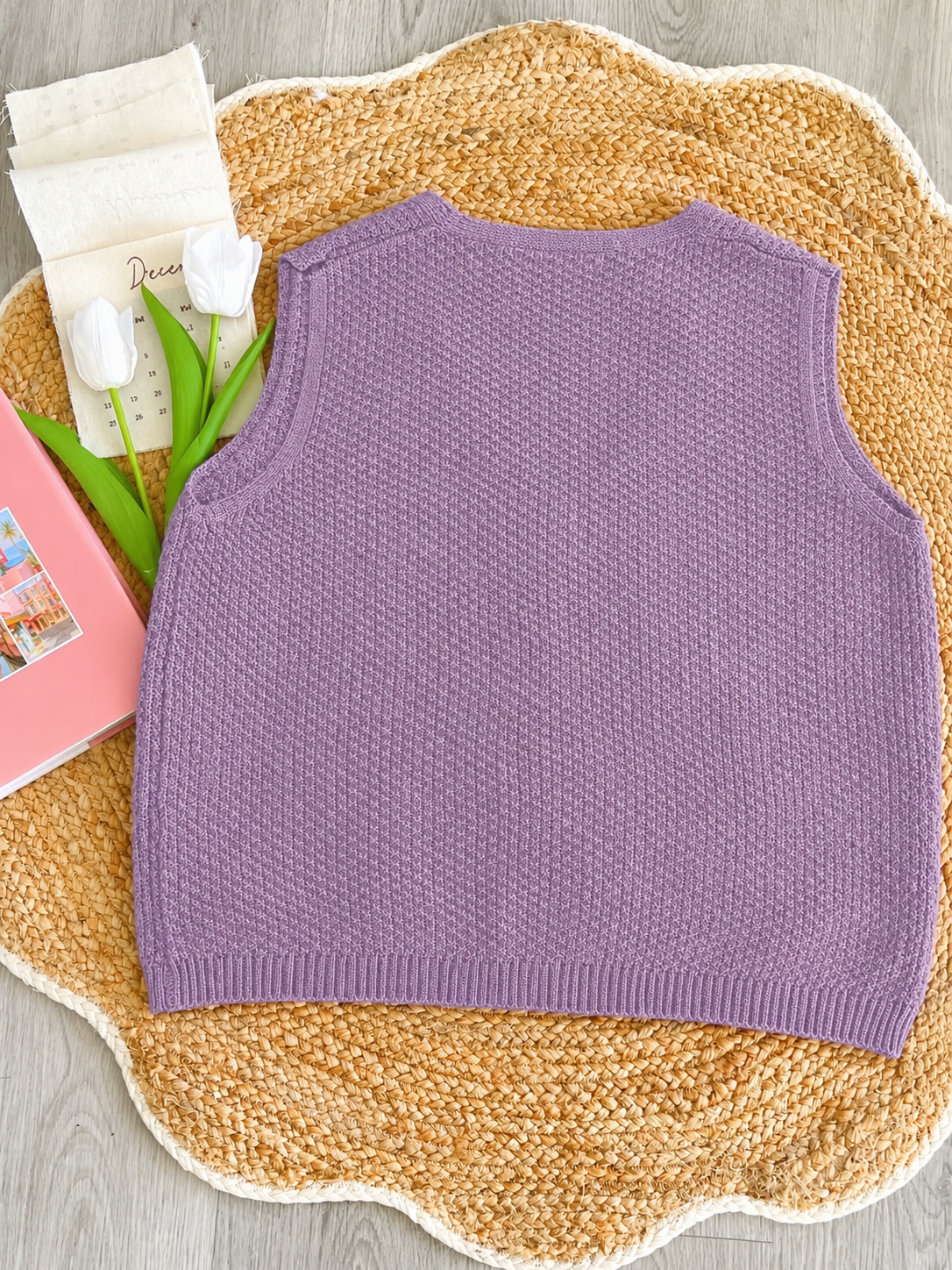 Pit a Pat Countryside Memories Patchwork Knit Vest – Vintage Cottagecore Sweater Vest