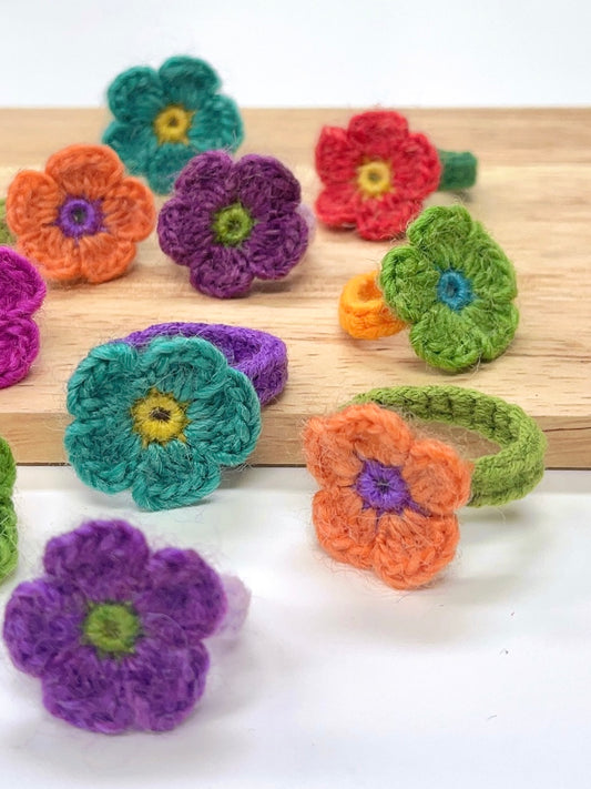 Crochet Fun Flower Ring