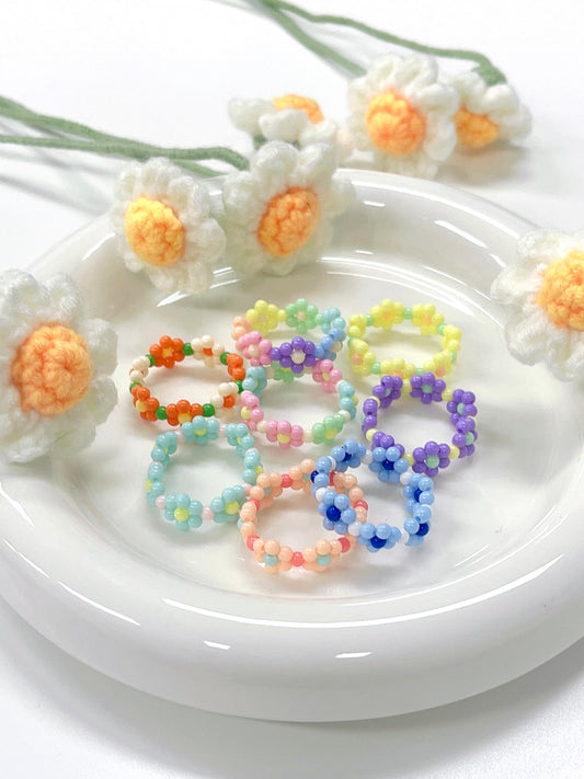 Colorful Flowers Ring