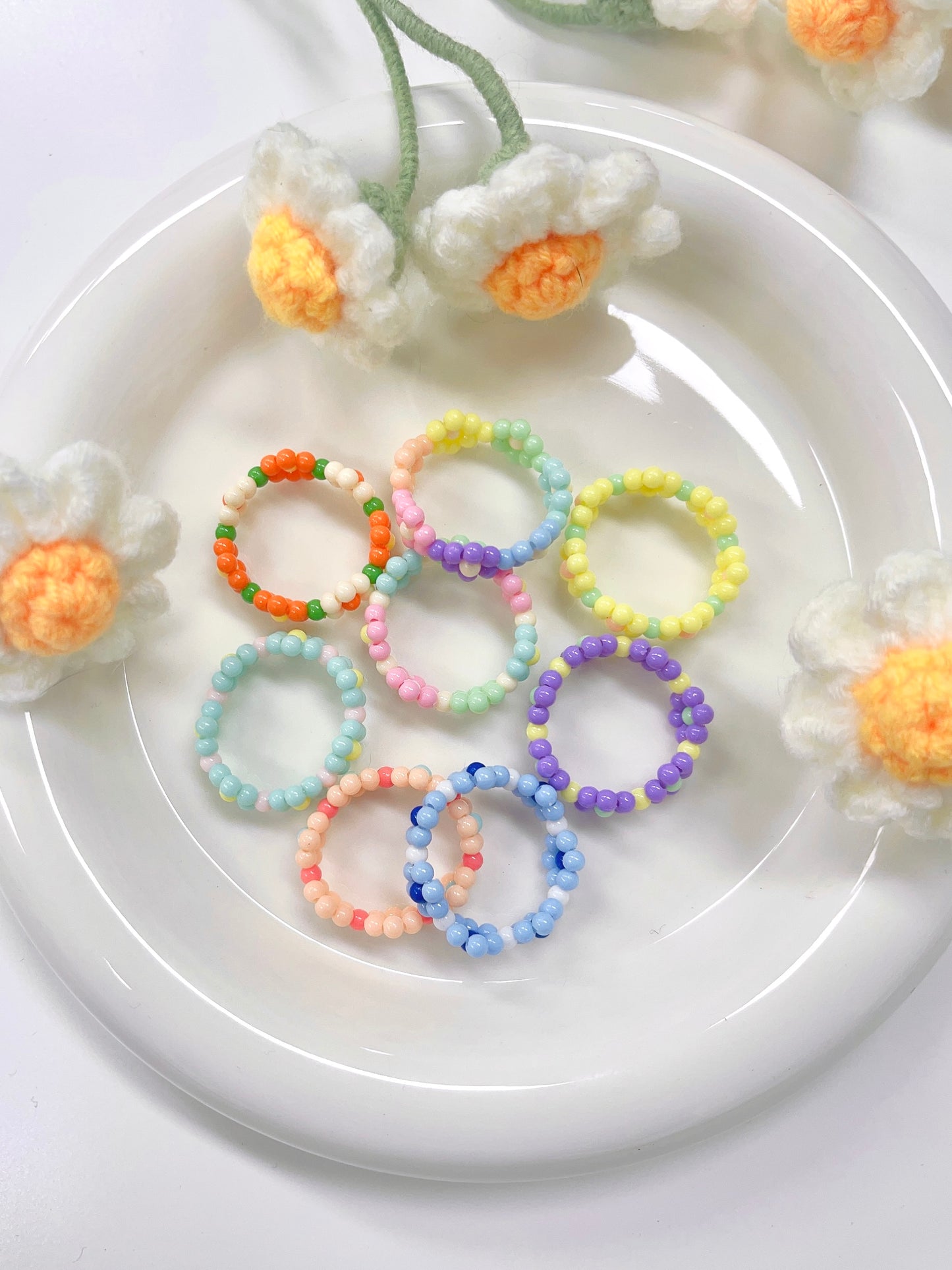 Colorful Flowers Ring