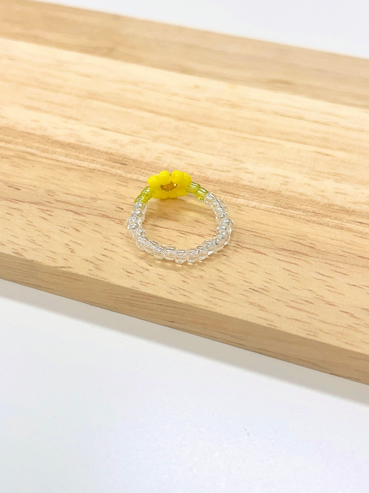 Beaded Sunflower Ring