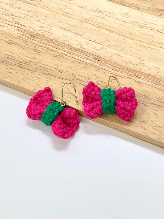 Crochet Bowknot Earrings