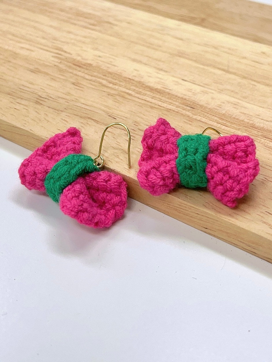 Crochet Bowknot Earrings