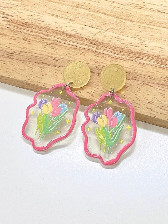 Tulip Dangle Earrings