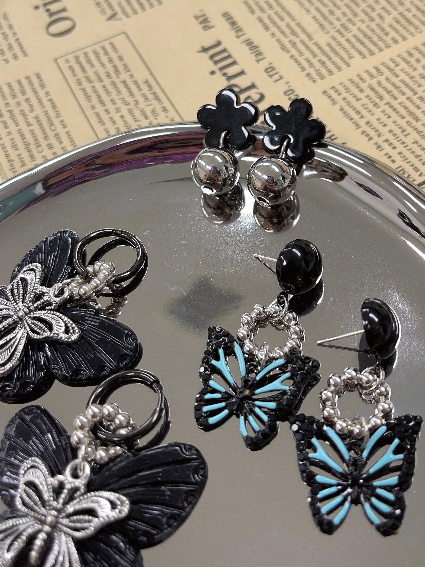 Darkness Butterfly Earrings