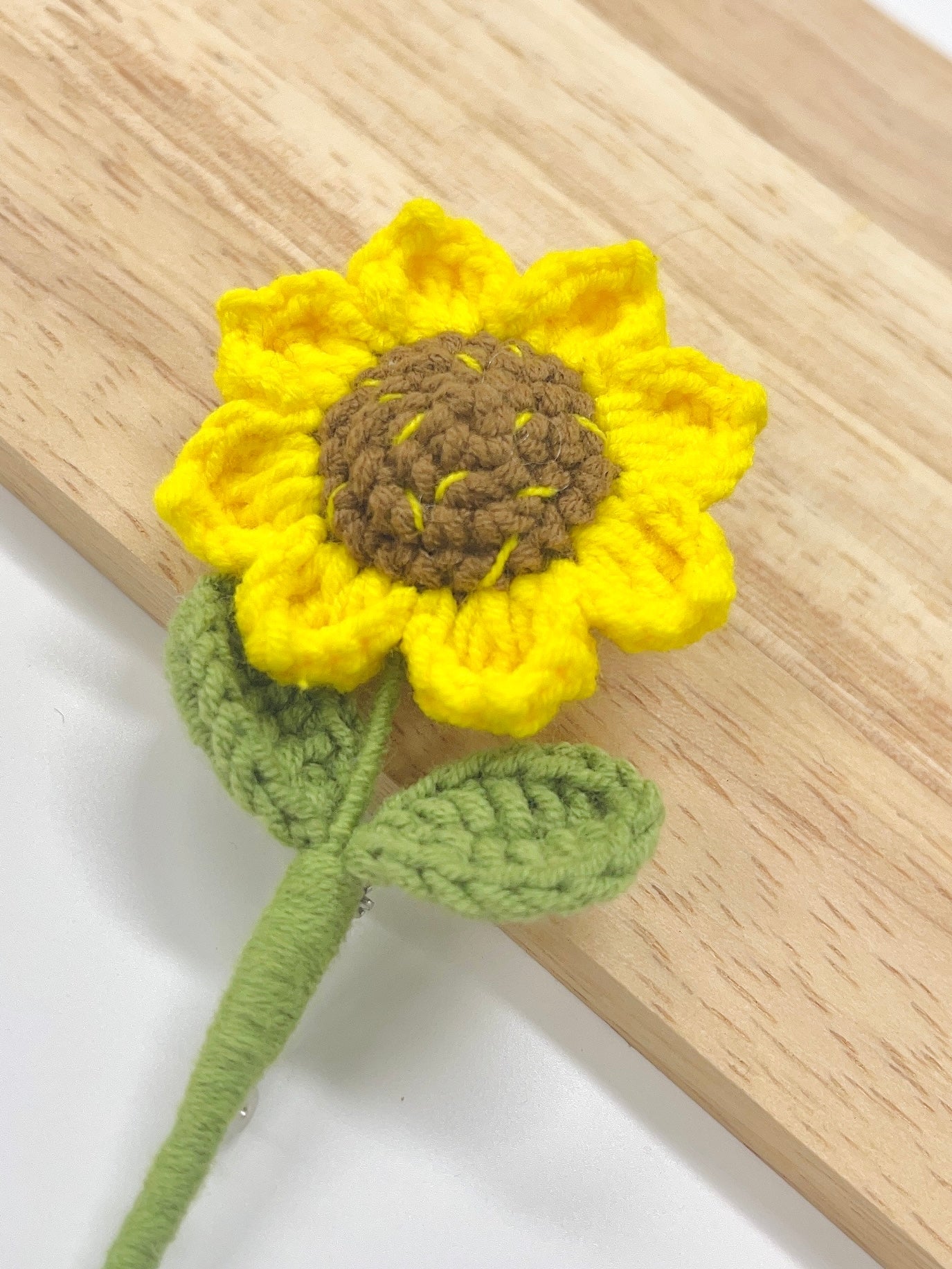 Handmade Sunflower Brooch