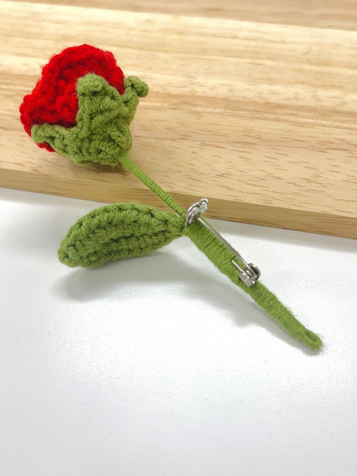 Handmade Rose Brooch