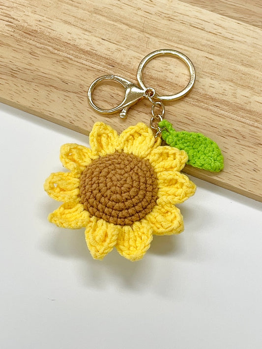 Handmade Sunflower Keychain