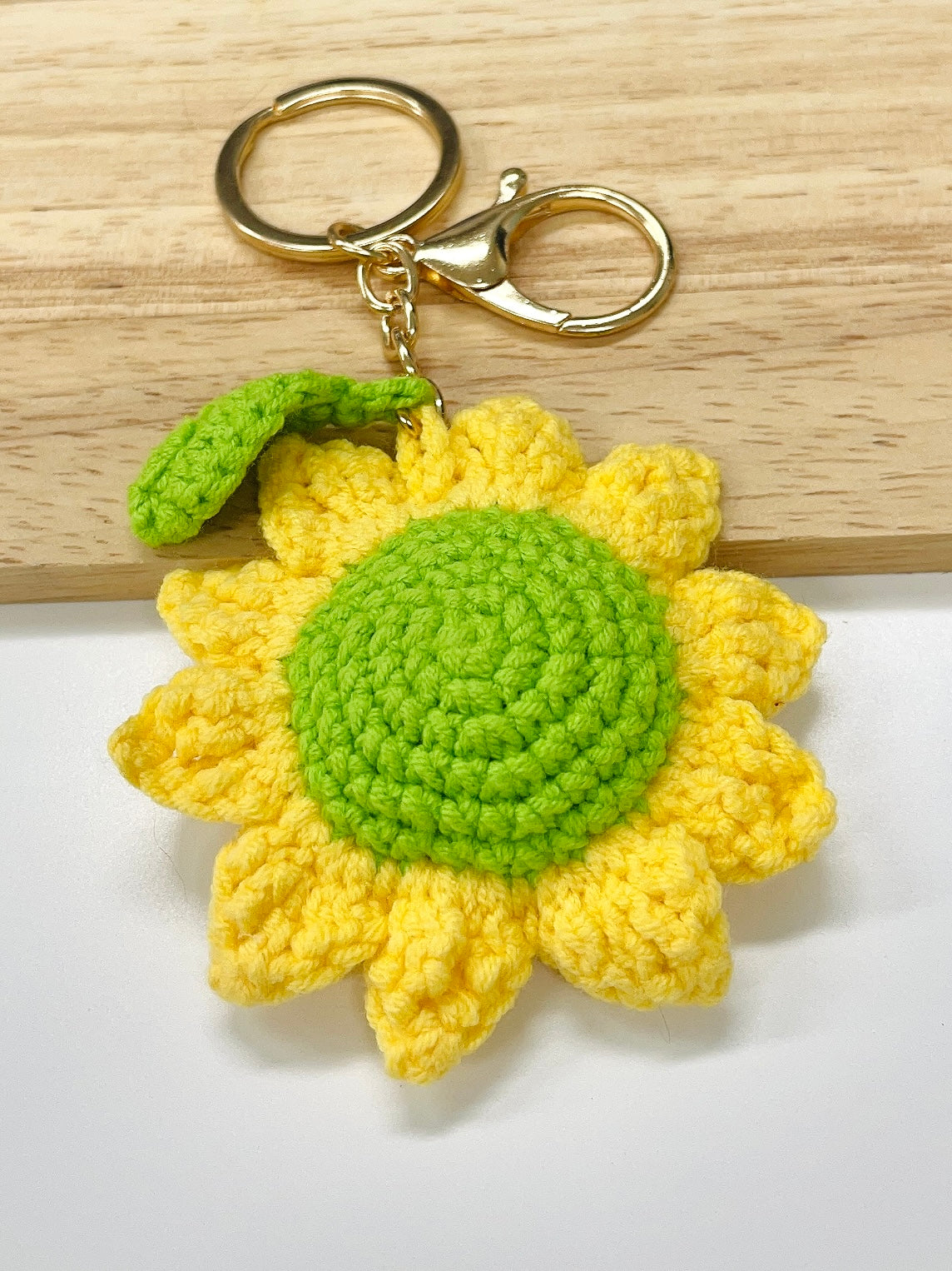 Handmade Sunflower Keychain