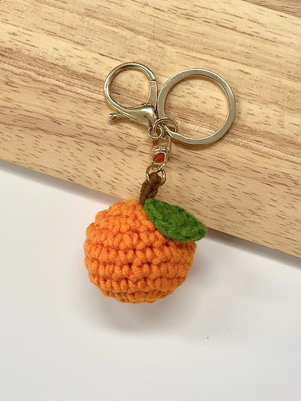 Handmade Orange Keychain