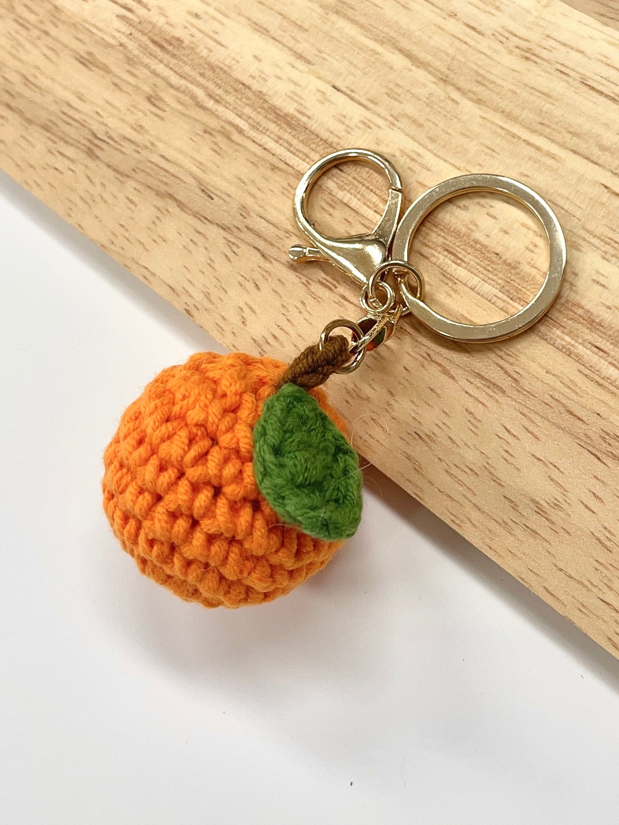 Handmade Orange Keychain