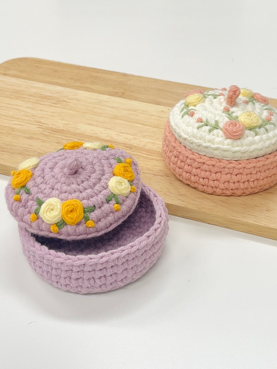 Crochet Flower Jewelry Holder