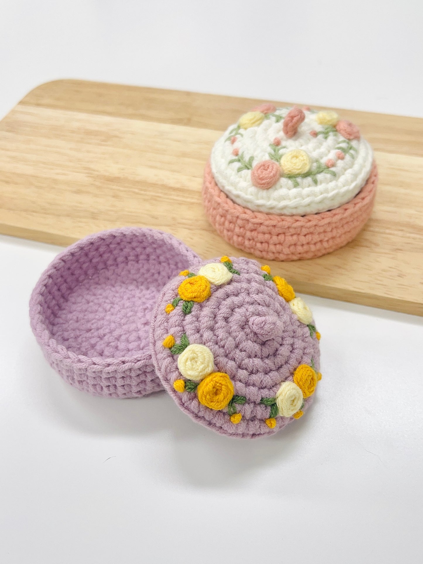 Crochet Flower Jewelry Holder