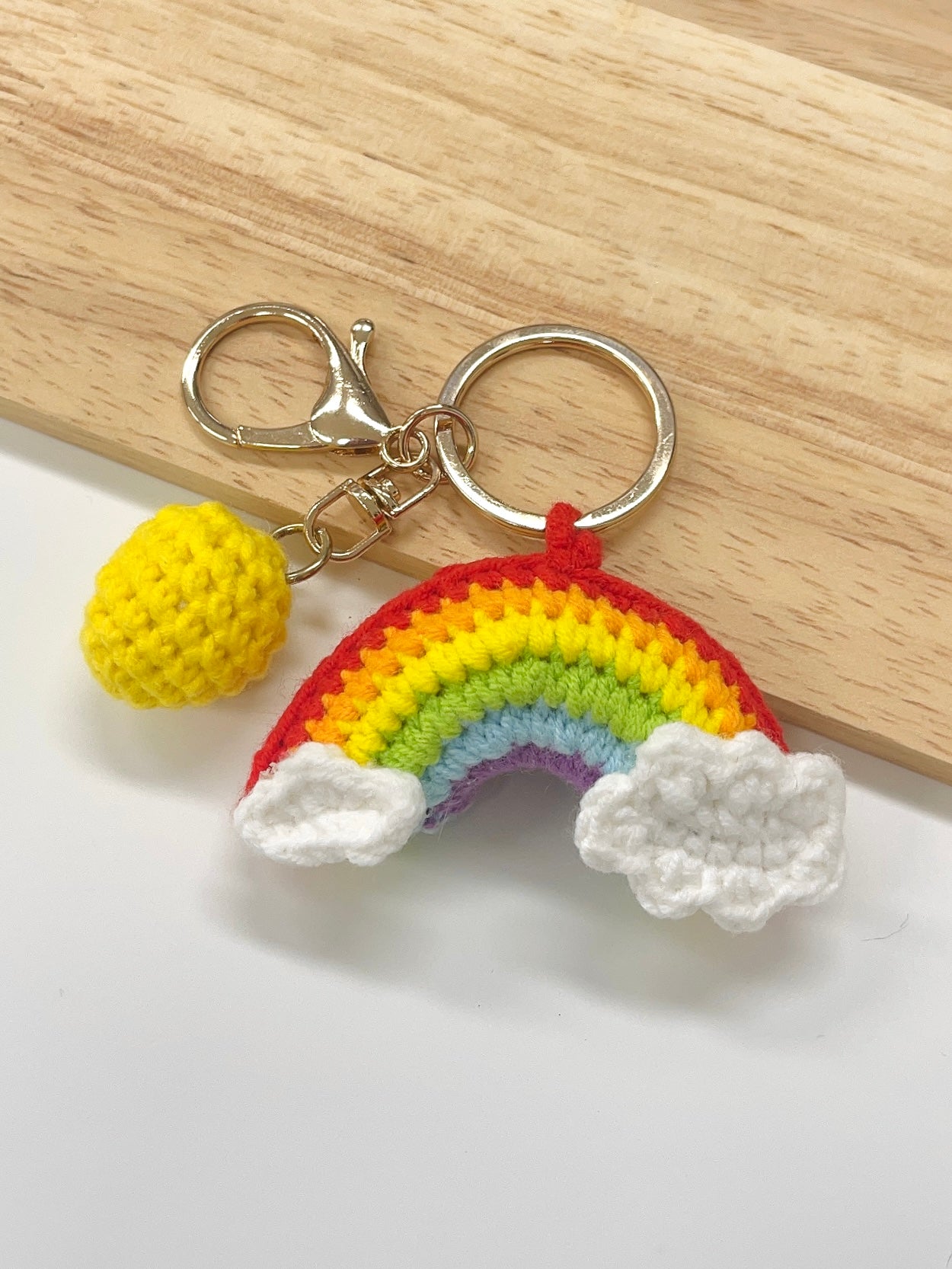 Handmade Rainbow Keychain