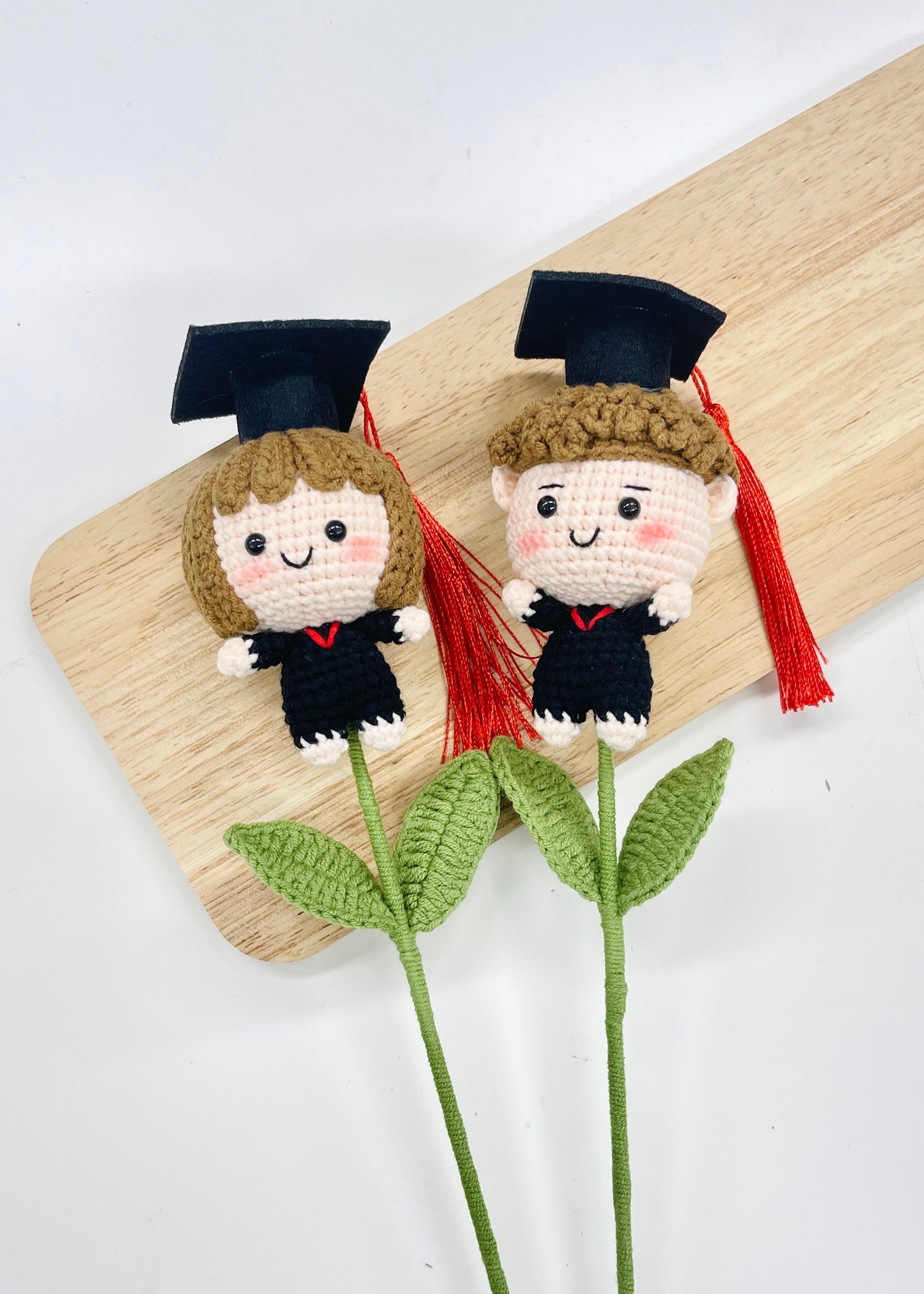 Crochet Graduation Mascot Flower